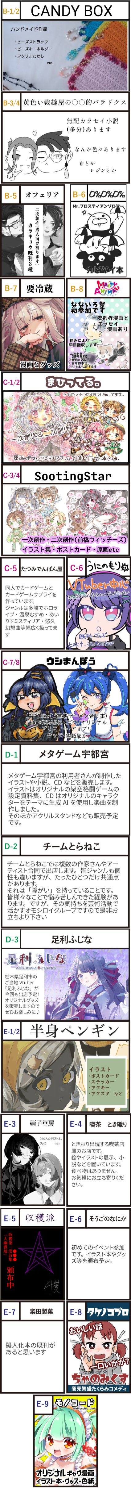 クリエイターブース一覧